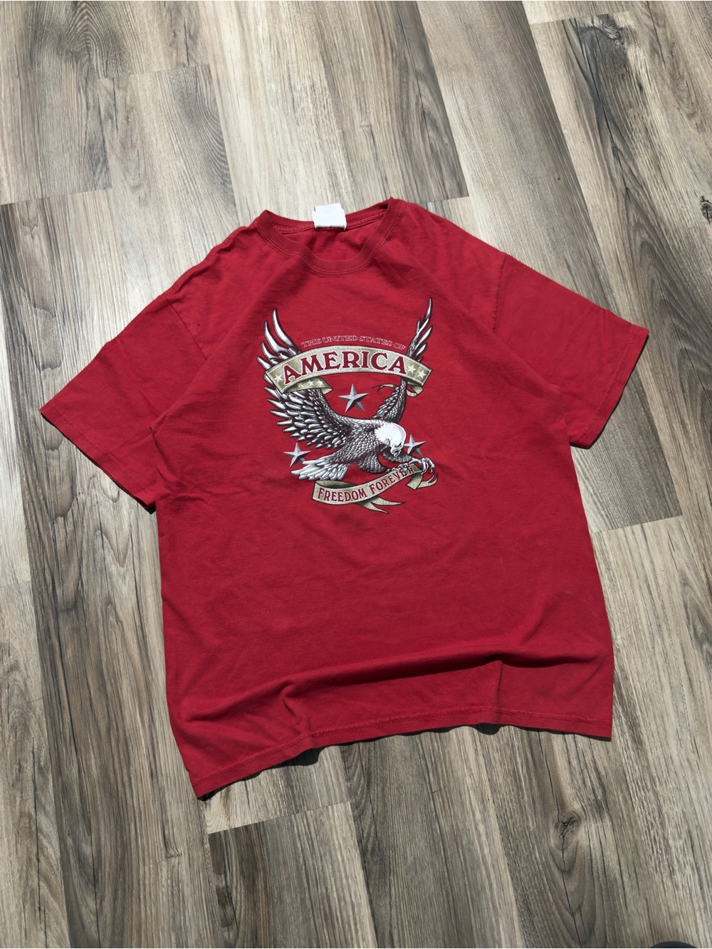 USA América Freedom Forever Spellout Shirt • Size M